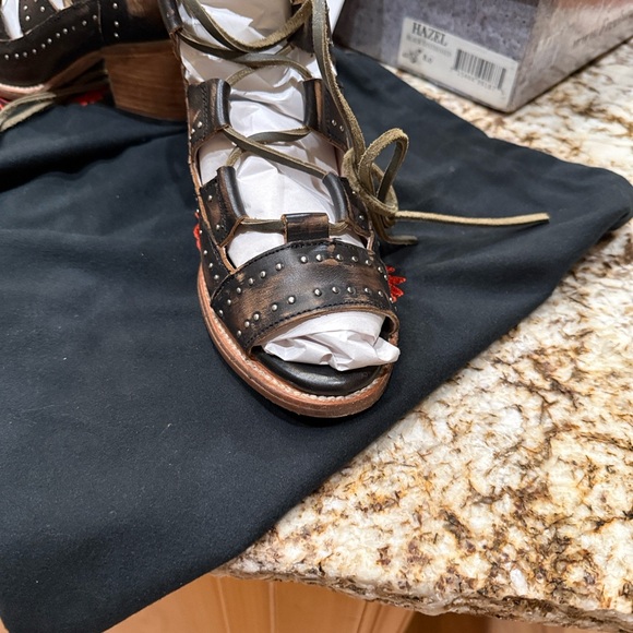 Freebird by Steven HAZEL Black Distressed Gladiator Sandals - Picture 6 of 12